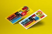 White  Music Festival Flyer Set, a Card Template by graphicook (Thumbnail 1 of 3)