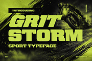 Gritstorm - Sport Typeface, a Sans Serif Font by HipFonts (Thumbnail 1 of 10)