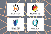 Futuristic & Geometric Logos Bundle, a Branding & Logo Template by AN Productions (Thumbnail 33 of 47)