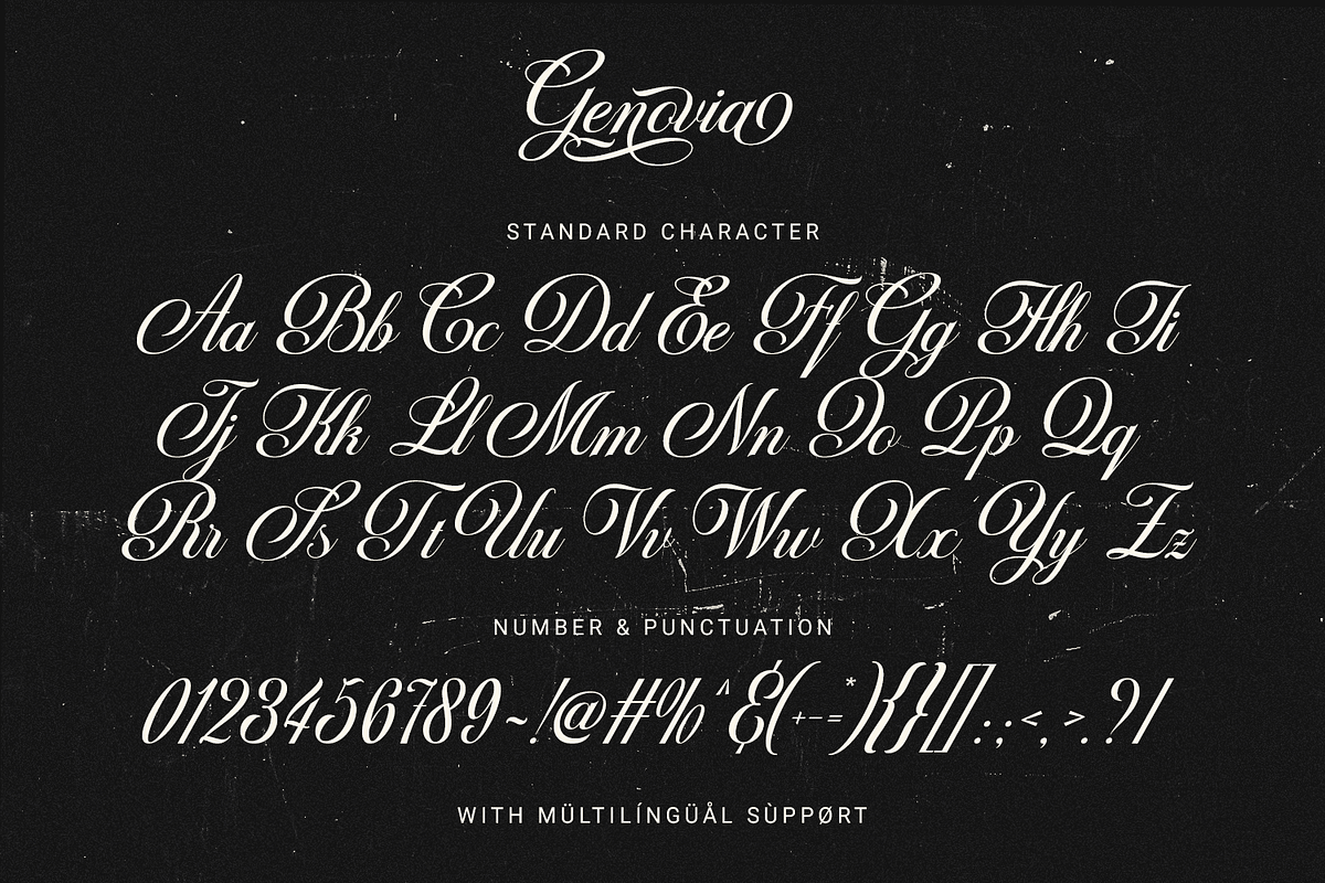 Genovia - Elegant Calligraphy Font, a Script Font by Pixesia Studio (Photo 10 of 10)