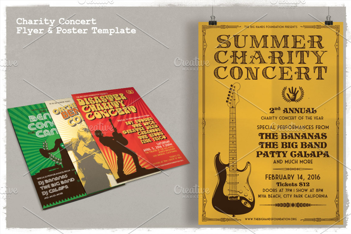 Charity Concert Flyer & Poster, a Flyer Template by The Design For Co. (Photo 3 of 5)