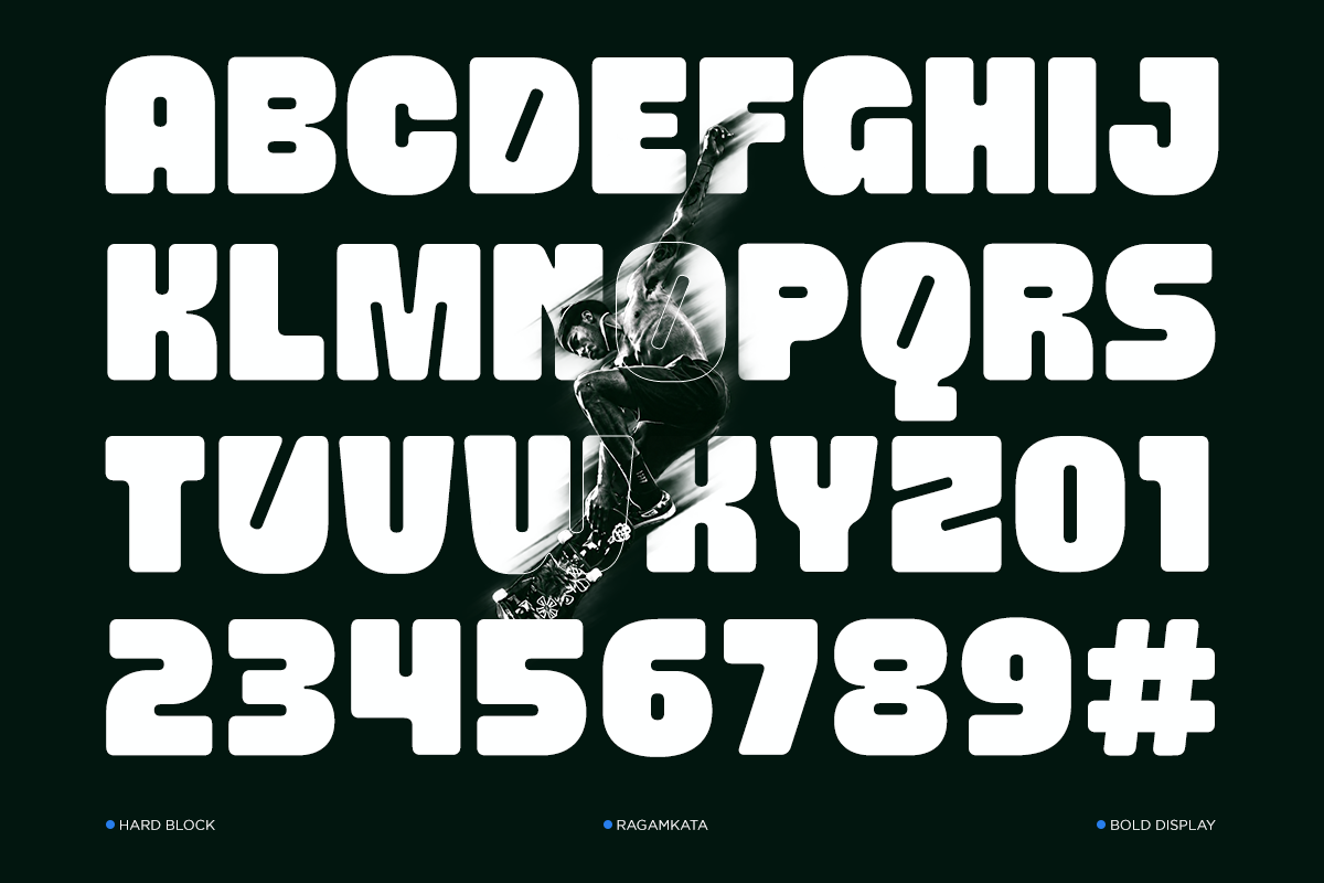 Hard Block – Bold Chunky Round Font, a Sans Serif Font by RagamKata (Photo 7 of 10)
