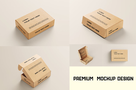 Premium Mailing Box Mockup Set, a Packaging Mockup by PremiumMockup