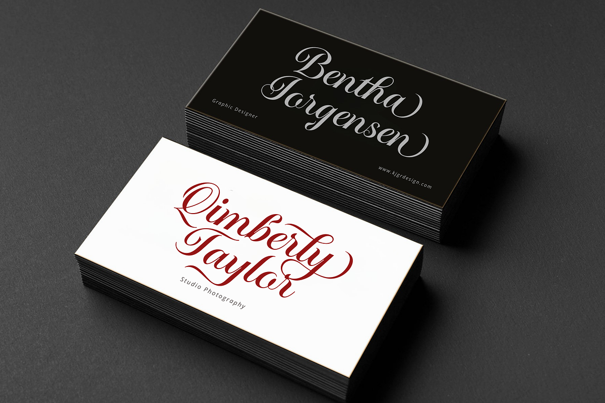 Runethia - Calligraphy Font, a Script Font by Sronstudio (Photo 4 of 16)