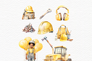 Construction Party Crew Clipart, a Transportation Illustration by Invite to Clipart (Thumbnail 3 of 6)