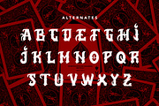 AerialAce- Blackletter Typeface Font, a Blackletter Font by AQR Studio (Thumbnail 8 of 9)
