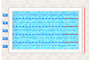 Olympic swimming pool. Swim, a Sport Illustration by Stock-Smart-Start