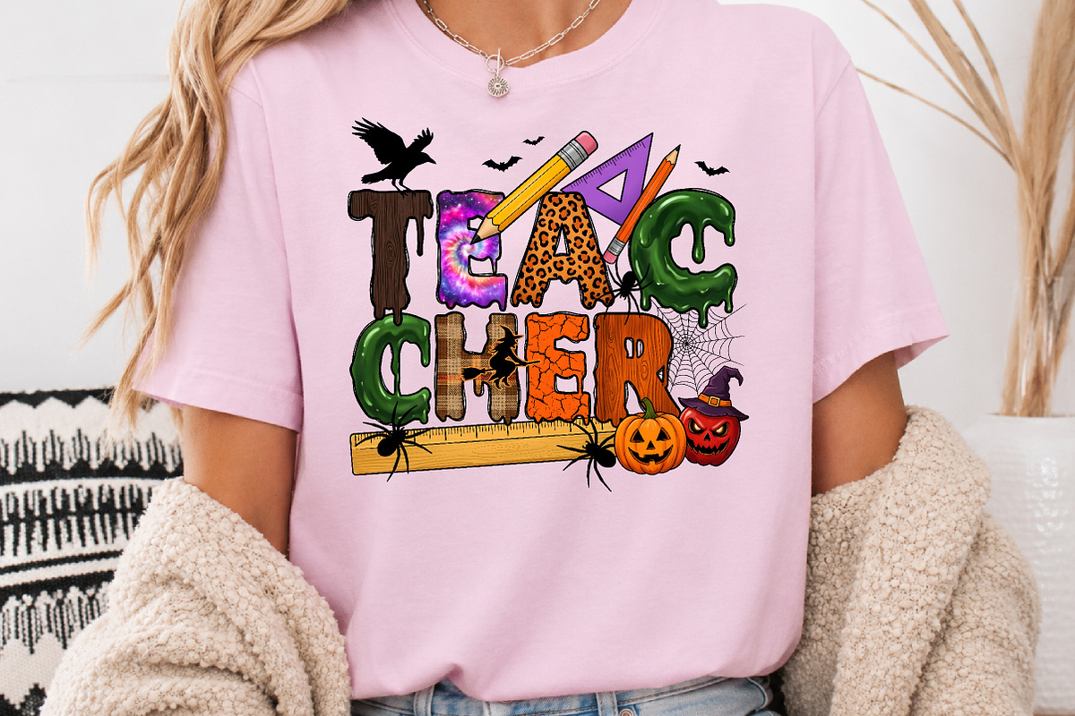 Halloween Teacher Sublimation PNG, a Healthcare Illustration by Rose Art (Photo 4 of 5)
