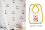 Cute Woodland Animals Vector Set, an Animal Illustration by danceyourlife (Thumbnail 8 of 15)