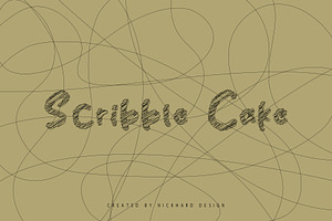 Scribble Cake, a Script Font by Nickhard