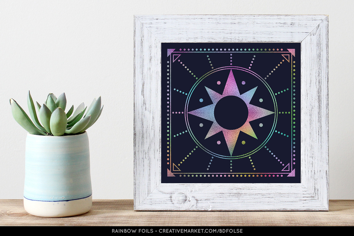 76 Seamless Rainbow Foils preview 2