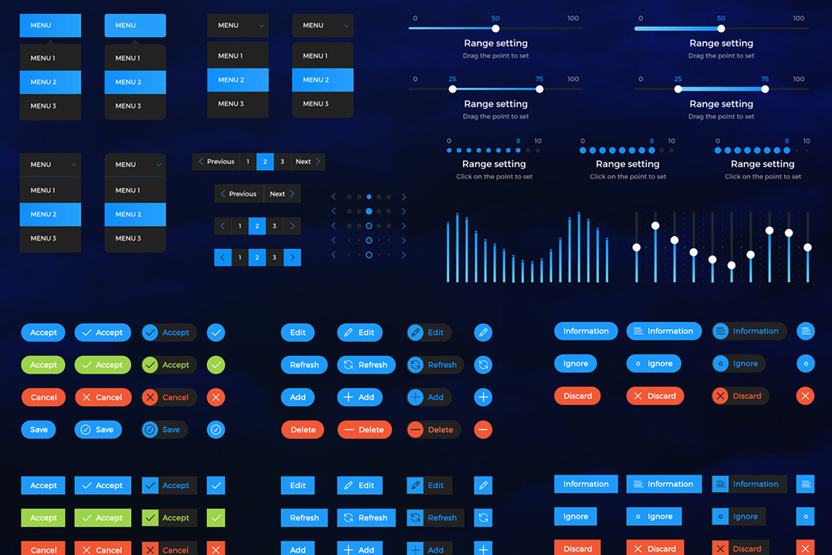 Retina Web UI Kit, an UI Kit Template by Cosmic Motive (Photo 3 of 5)