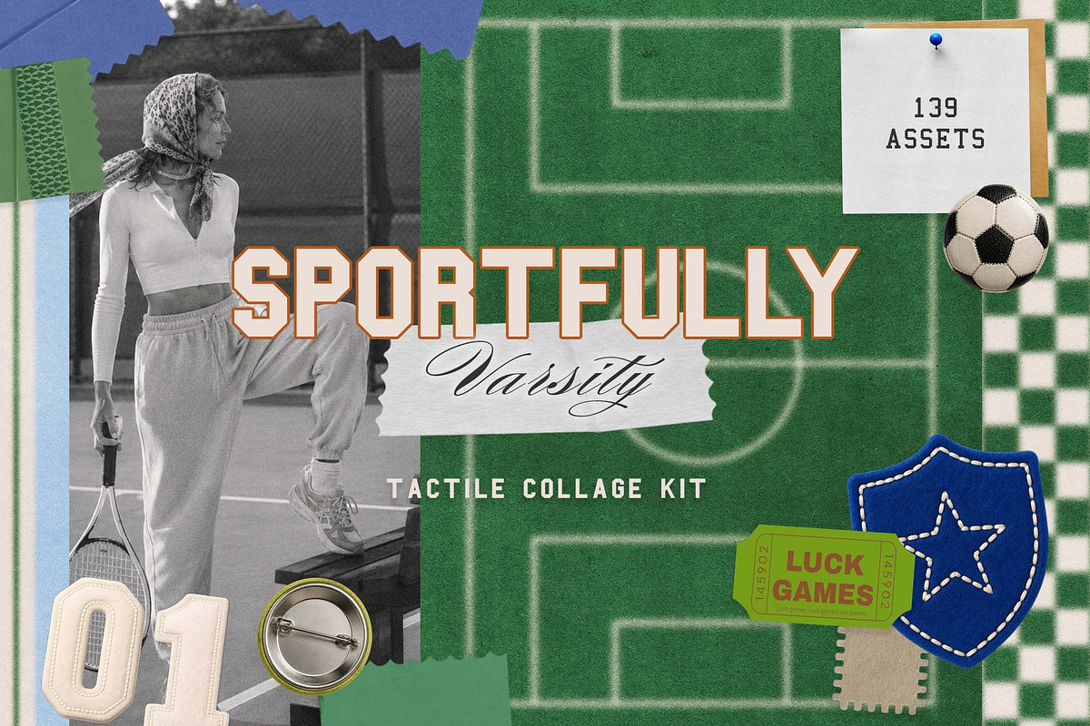 Sportfully Varsity Collection, an Object Graphic by DigARTbyHavroshka (Photo 1 of 15)