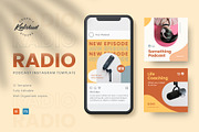 RADIO - Podcast Instagram Template, a Social Media Template by Kalstud (Thumbnail 1 of 4)