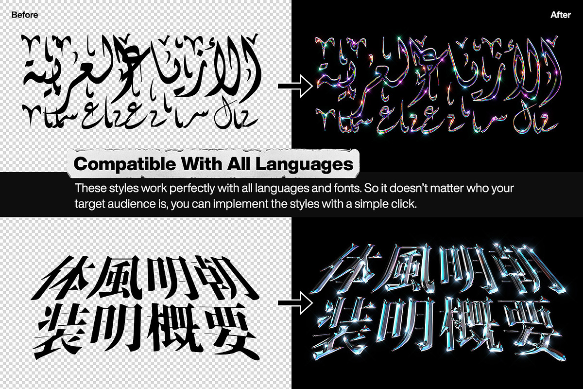 Chrome Text Styles Bundle - 50% OFF, a Layer Style Add-On by Hyperpix Productions (Photo 46 of 47)