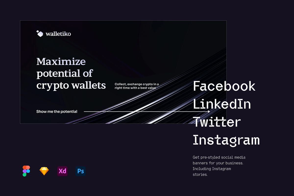 Crypto - Business Banners, an Advertising Mockup by Petr Bilek (Photo 2 of 3)