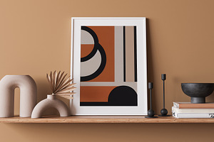 Modern Abstract Geometric Art Painti