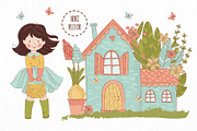 SPRING GARDEN Vector Illustration, a Decorative Illustration by FARAWAYKINGDOM (Thumbnail 7 of 10)