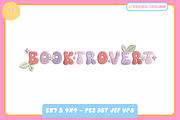 Booktrovert - Machine Embroidery, a Pattern Graphic by Thread Tech Aus (Thumbnail 1 of 4)