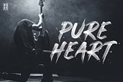 Pure Heart - OpenType SVG Brush Font, a Sans Serif Font by Greg Nicholls (Thumbnail 1 of 7)