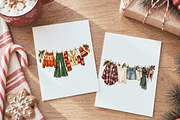 Girl Christmas Clothesline Bundle, a Decorative Illustration by Ink Gallery (Thumbnail 6 of 6)