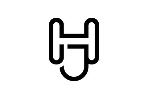 HJ JH logo design, a Branding & Logo Template by xcoolee