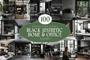 100 Black Aesthetic Home & Office, an Arts & Entertainment Photo by Incomelion