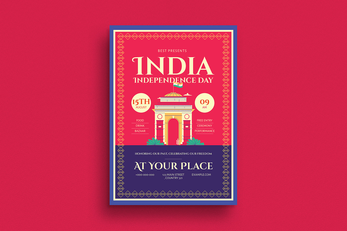 India Indepence Flyer, a Flyer Template by Guuver (Photo 1 of 3)