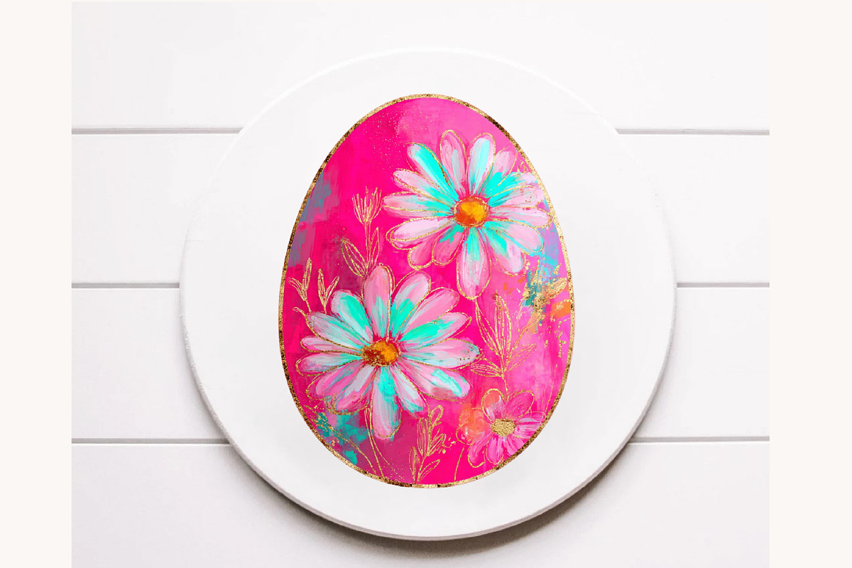 Brushstroke Whimsical Easter Egg cli, an Illustration by Designworld (Photo 7 of 9)
