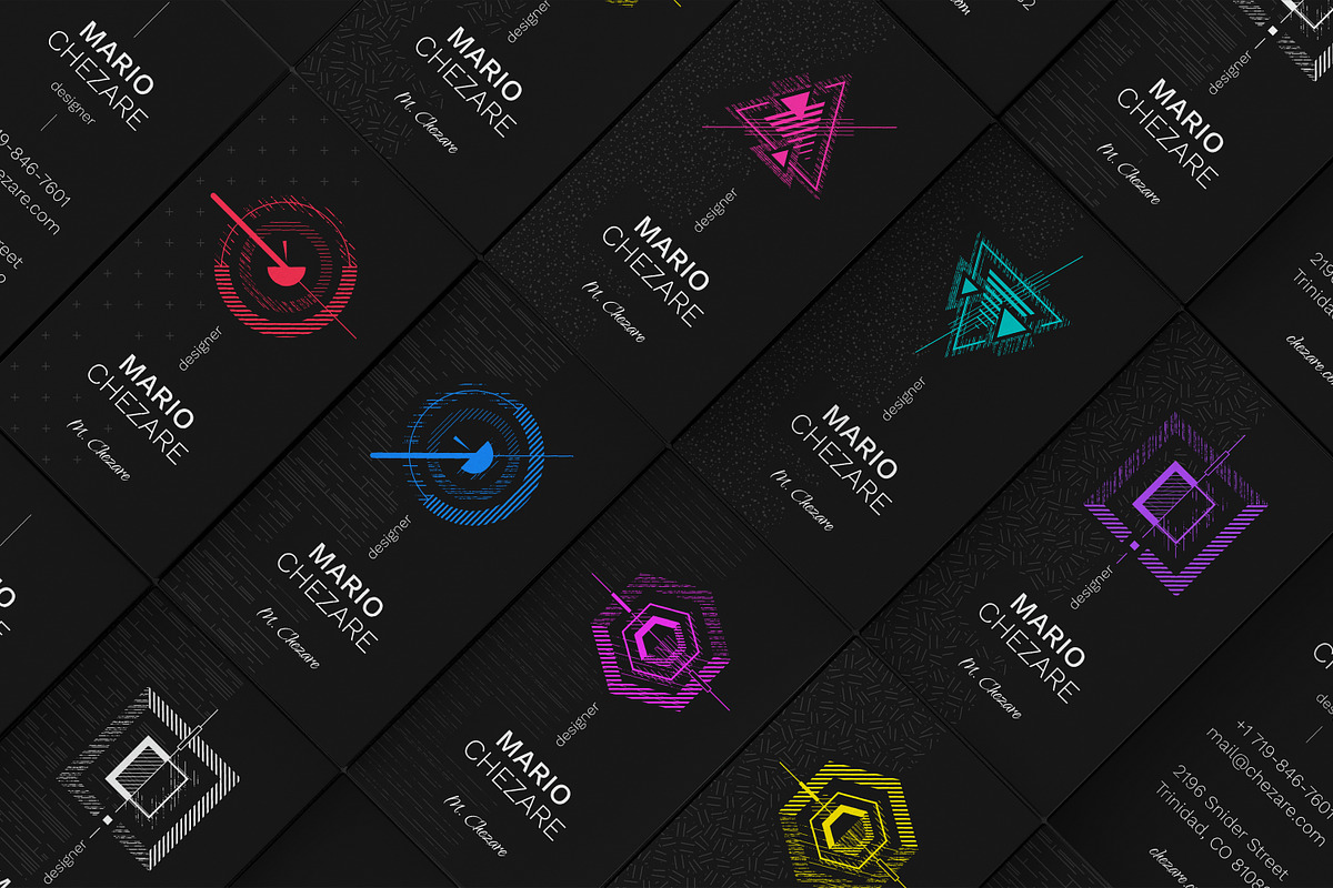 Chezare Bundle. 22 Businness Cards, a Business Card Template by le-genda (Photo 3 of 11)