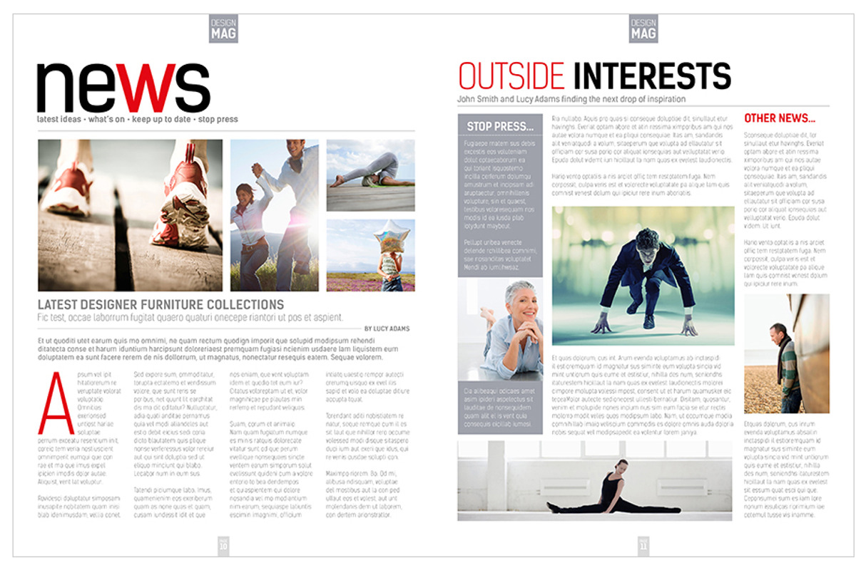 Magazine Template InDesign 07, a Magazine Template by Love Graphic Design (Photo 14 of 29)
