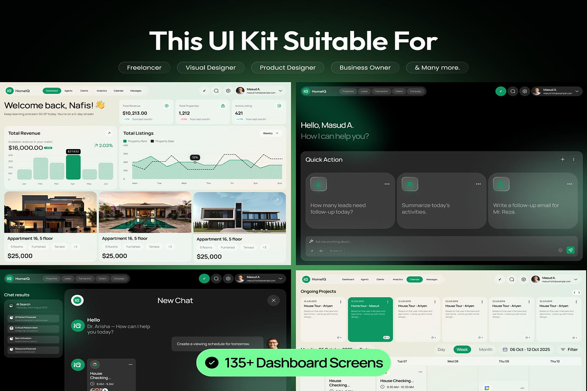 AI Real Estate Management UI Kit, an UI Kit Template by Creative Perspective (Photo 8 of 8)
