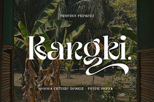 Kangki Stylish Serif