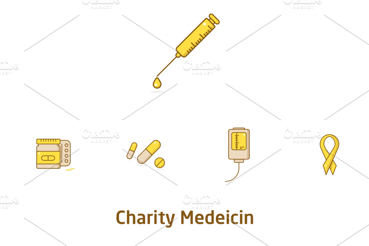 Charity Icons Set, an Outline Icon by UX Monster (Photo 3 of 7)