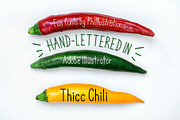 Thicc Chili font, a Sans Serif Font by Phillustrations (Thumbnail 5 of 5)
