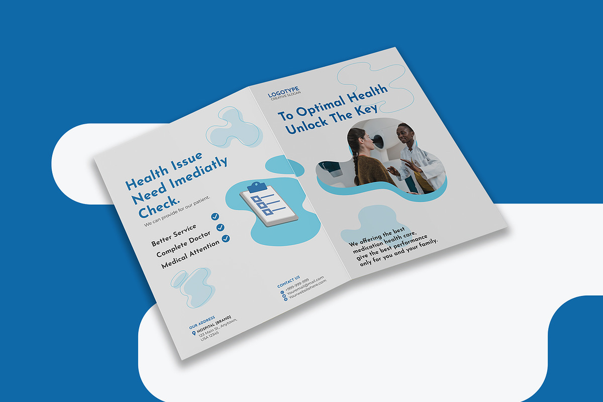 Health Clinic - Bifold Brochure, a Design Template by VUNIRA (Photo 3 of 3)