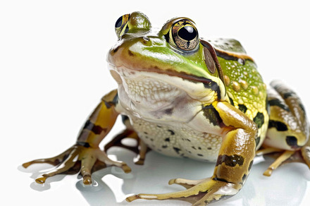 Frog on a white background, an Animal Photo by Handmadefont