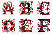 Spring Fuchsia Flower Alphabet Clipa, an Illustration by RobertsArt (Thumbnail 2 of 7)