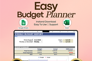 Budget Spreadsheet – Google Sheets, a Templates & Theme by vitalinagerman