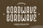 Gordwave - A Display Font, a Sans Serif Font by a Piece of Cake (Thumbnail 1 of 8)