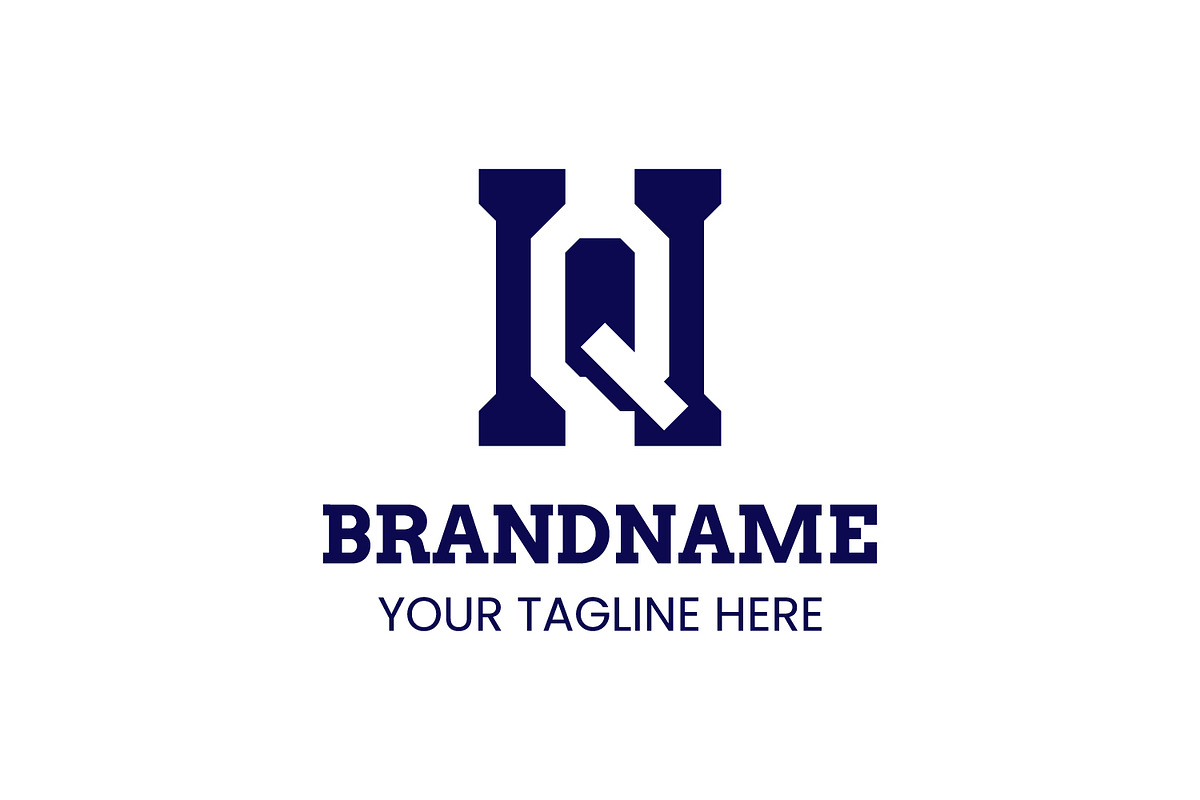 Letters HQ Monogram Logo, a Branding & Logo Template by Pray Art Design Studio