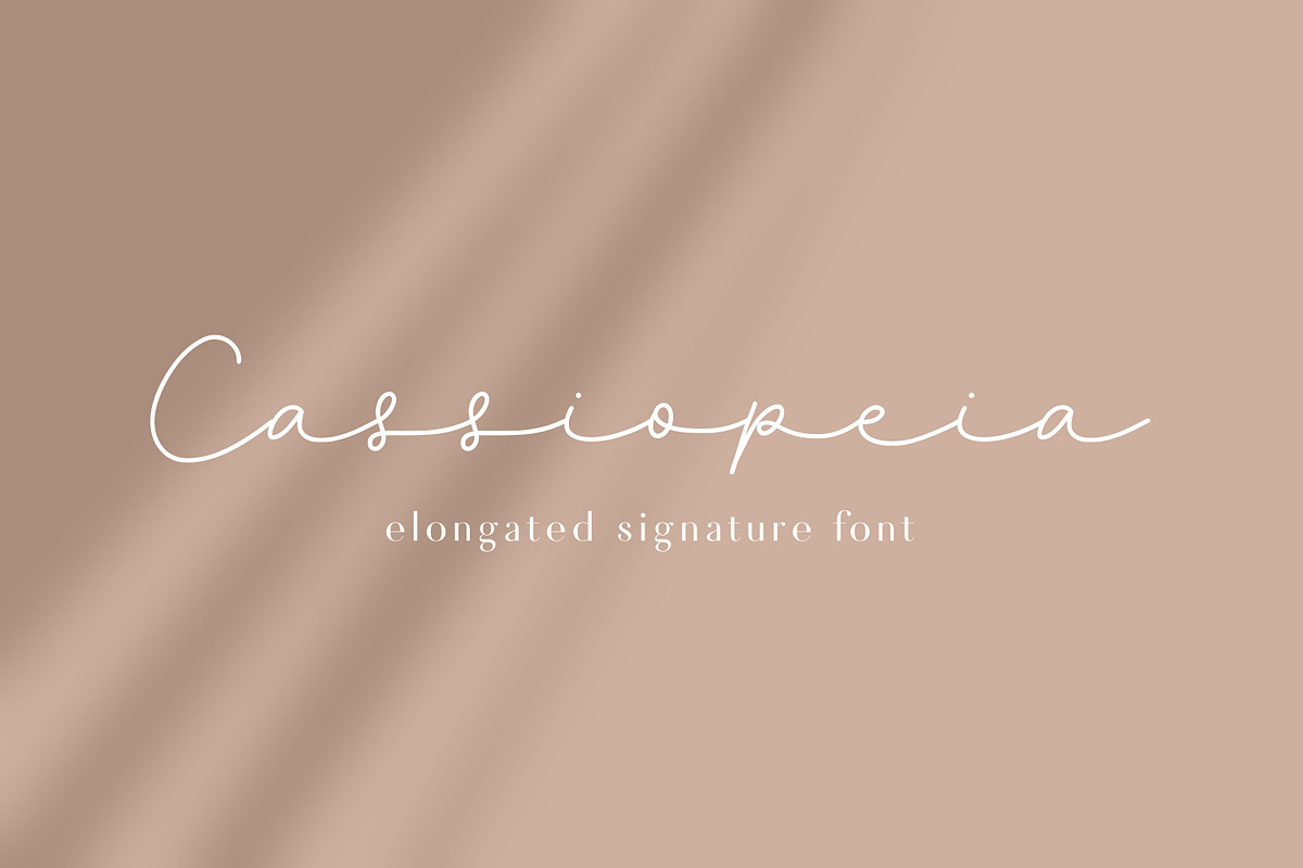 Cassiopeia Signature Script Font, a Handwritten Font by The Creative Bix (Photo 1 of 6)