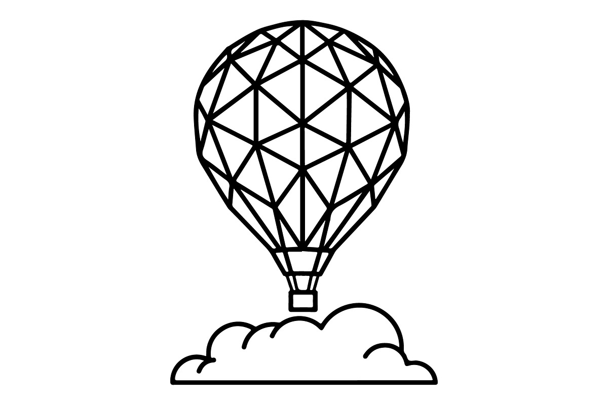 Hot Air Balloon Silhouette Bundle, an Object Illustration by Gaye Art (Photo 19 of 31)