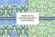 William Morris Blue & Green Patterns, a Pattern Graphic by RachelStudio (Thumbnail 4 of 10)