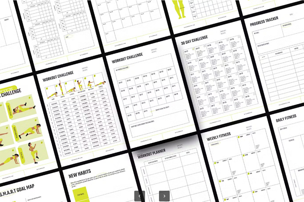 Max Fitness Planners - 30 Editable, a Presentation Template by Dimas Rizki Pratama (Photo 2 of 5)