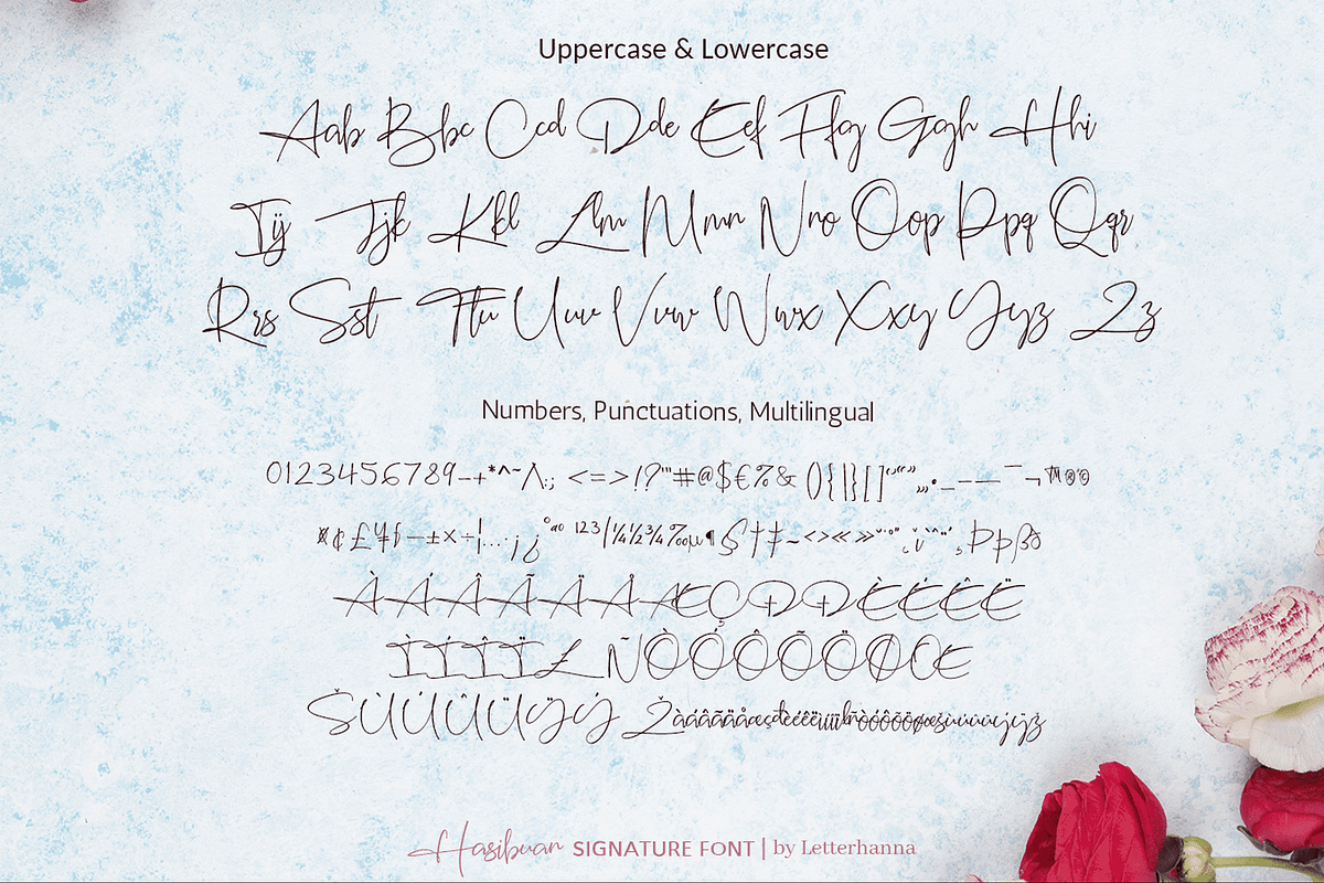 Hasibuan Font, a Script Font by Letterhanna Studio (Photo 17 of 17)