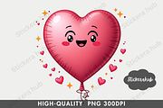 Cute Valentine Clipart Png, a Seasonal Illustration by Stickera Hub (Thumbnail 10 of 15)