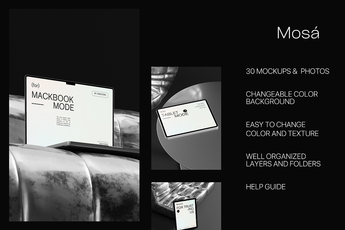 Mosá - Urban Minimal Mockup Bundle, a Device Mockup by Creavora (Photo 8 of 11)