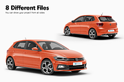 Compact Car Mockup 1, an Advertising Mockup by Mockupix (Thumbnail 7 of 12)