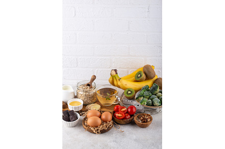 Assortment of products containing, a Food & Drink Photo by Yulia Furman